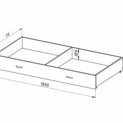 Ящик для металлических кроватей 90*190 (Дуб молочный) | фото 2