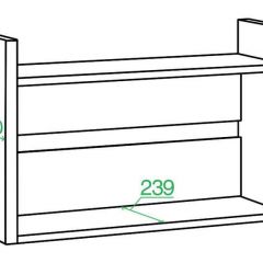 Полка книжная Домино Лайт ПКЛ-О | фото 2