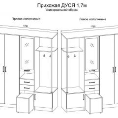 Прихожая Дуся 1.7 УНИ (Дуб Бунратти/Цемент) | фото 2