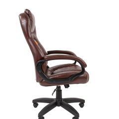 Кресло для руководителя  CHAIRMAN 432 (Экокожа коричневая) | фото 3